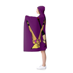 Legs up the wall Hooded Blanket