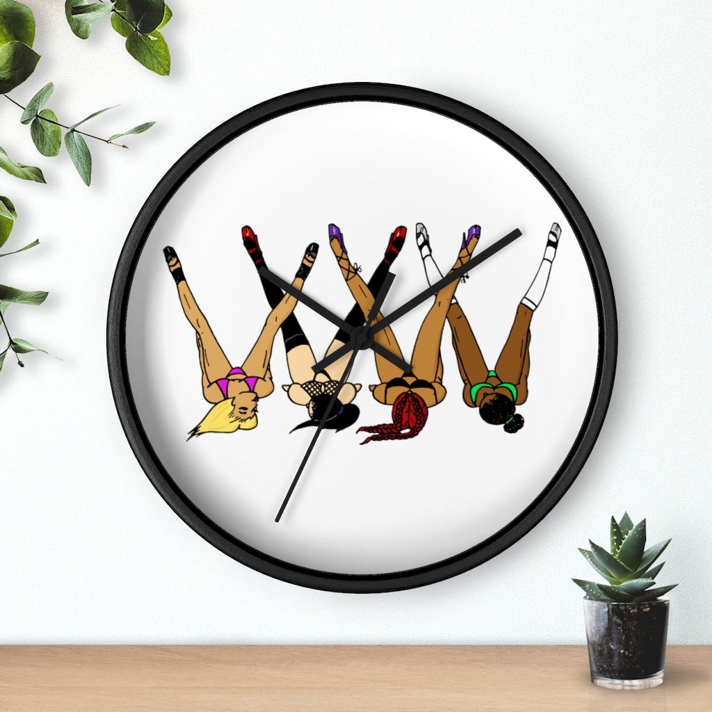 Legs up the wall clock