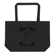 Slow Feet Large organic tote bag