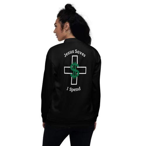 jesus saves Unisex Bomber Jacket