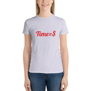 Time=$ Short sleeve women's t-shirt