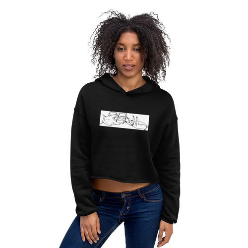 Cash in hand  Crop Hoodie